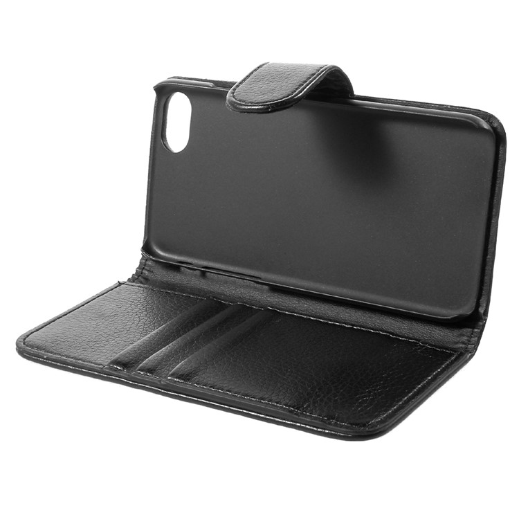 Litchi Texture Leather Wallet Cell Phone Case with Belt Clip for iPhone 7 4.7 inch - Black-9