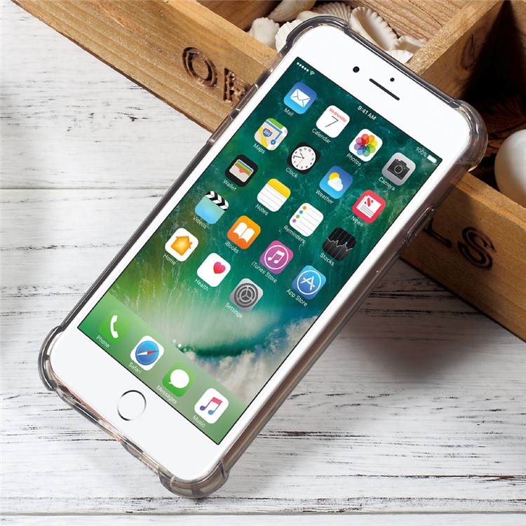 Scratch-proof PC + Anti-yellowing Bayer 3695 TPU Phone Case for iPhone 6s Plus/6 Plus - Black-2