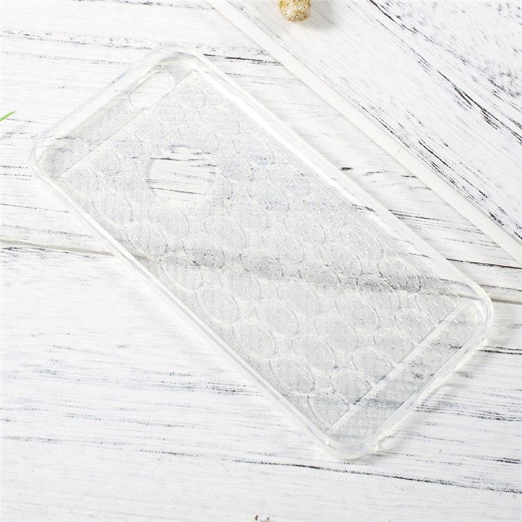 OUCASE Soft TPU Phone Case with Inner Glittery Diamond Pattern for iPhone 6s 6 - Transparent-6