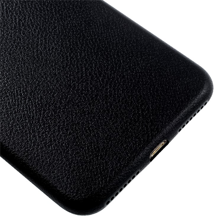 OUCASE At Ease Series Litchi Grain TPU Back Case for iPhone 7 Plus 5.5 Inch - Black-4