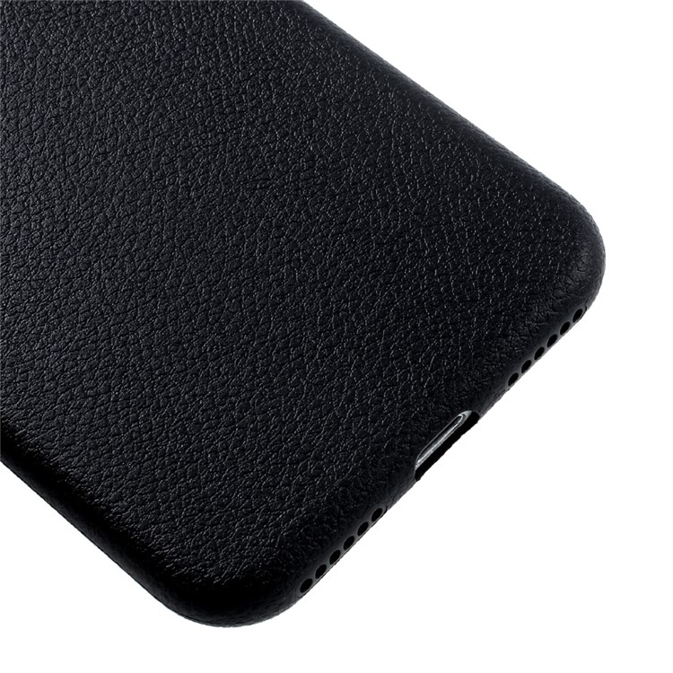 OUCASE At Ease Series Litchi Texture Soft TPU Case for iPhone 7 4.7 Inch - Black-4