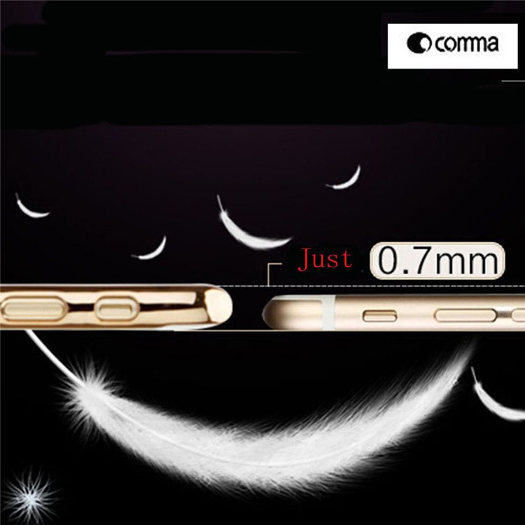 COMMA Polka Series for iPhone 7 Plus Authorized Swarovski Crystal Decor Plated PC Hard Case - Rose Gold-8