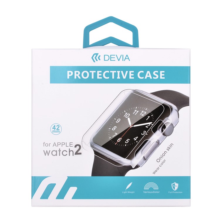 DEVIA 0.5mm Super Thin Crystal Clear Plastic Protective Case for Apple Watch Series 2 38mm - Transparent-8