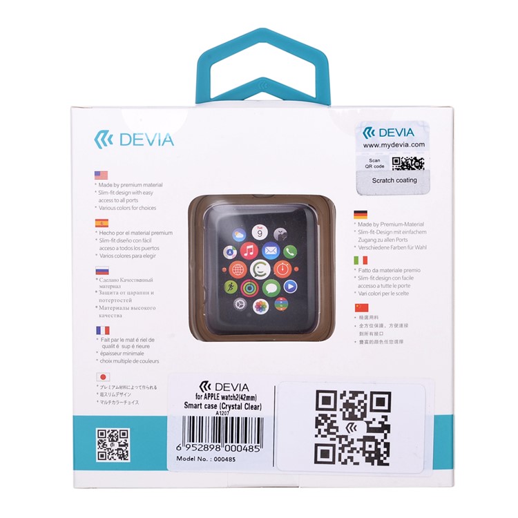 DEVIA 0.5mm Super Thin Crystal Clear Plastic Protective Case for Apple Watch Series 2 38mm - Transparent-9