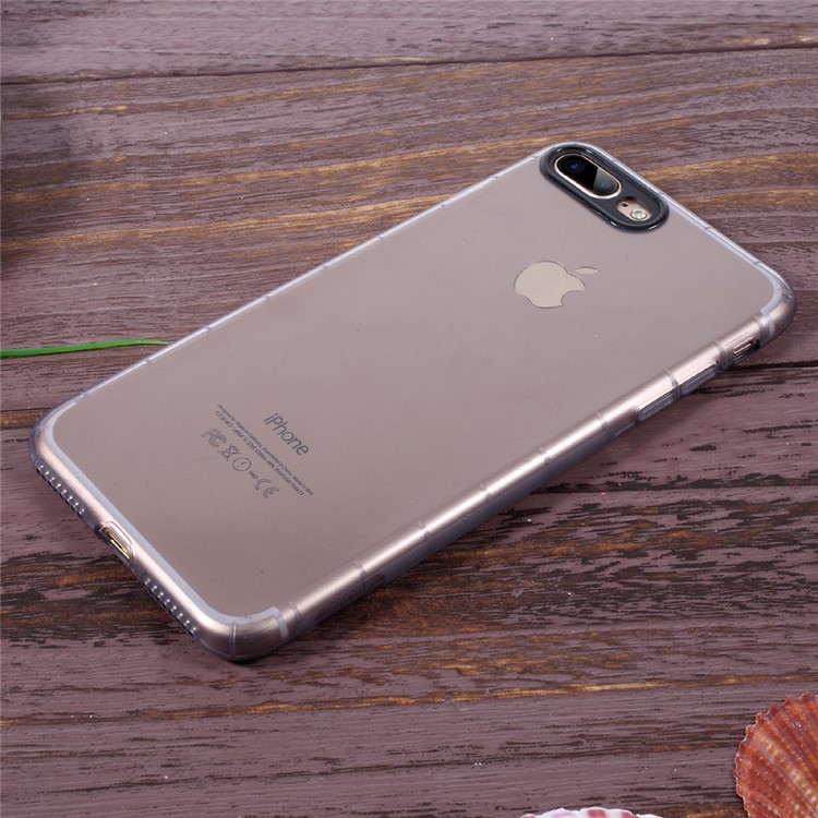OUCASE Bodyguard Series Drop-proof TPU Case for iPhone 7 Plus 5.5 - Transparent Black-4