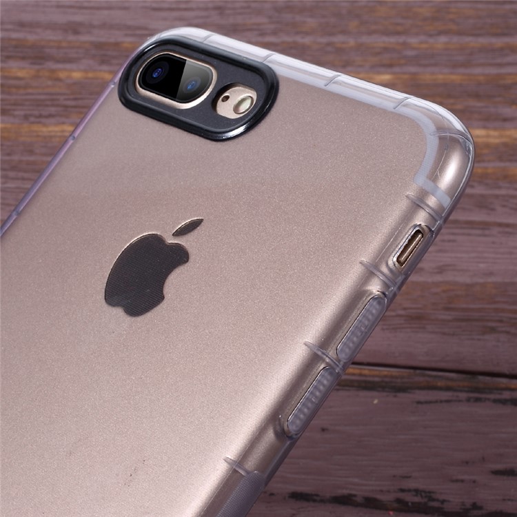 OUCASE Bodyguard Series Drop-proof TPU Case for iPhone 7 Plus 5.5 - Transparent Black-5