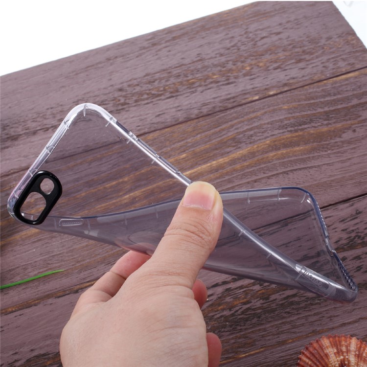 OUCASE Bodyguard Series Drop-proof TPU Case for iPhone 7 Plus 5.5 - Transparent Black-9