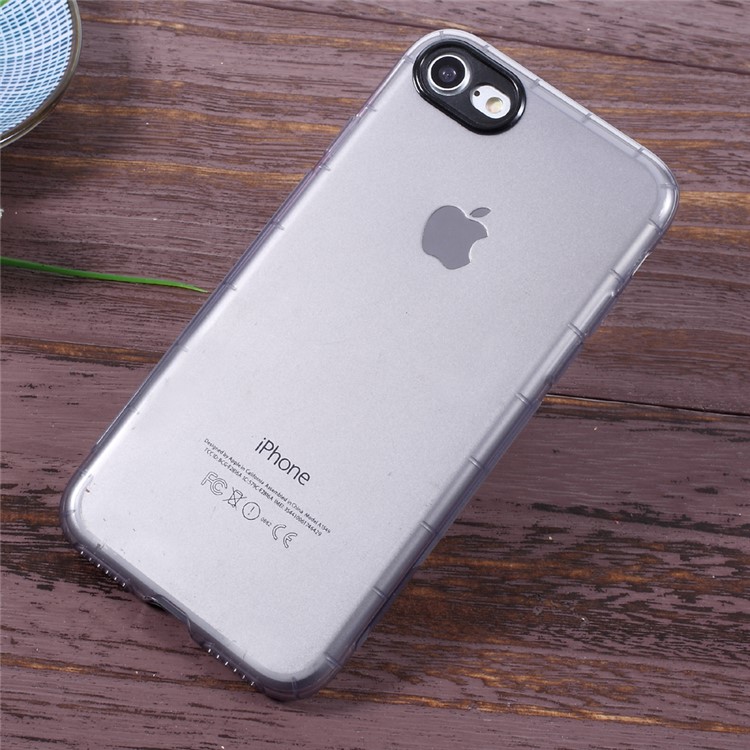 OUCASE Bodyguard Series TPU Drop-proof Case for iPhone 7 4.7 Inch - Transparent Black-1