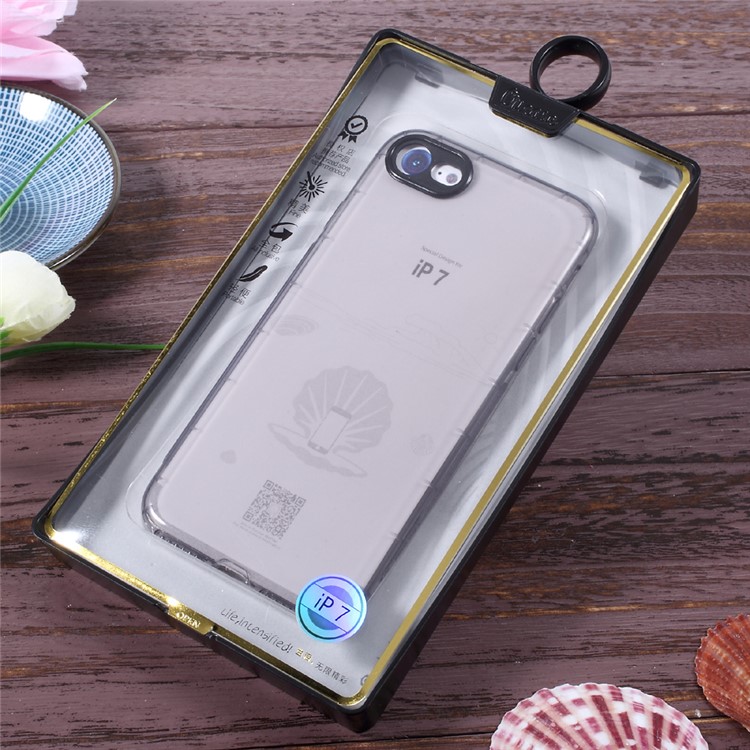 OUCASE Bodyguard Series TPU Drop-proof Case for iPhone 7 4.7 Inch - Transparent Black-9