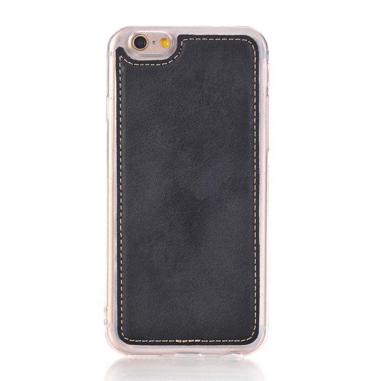 Detachable 2-In-1 Matte Leather Zip Wallet Mobile Case for iPhone 6s Plus/6 Plus - Black-8