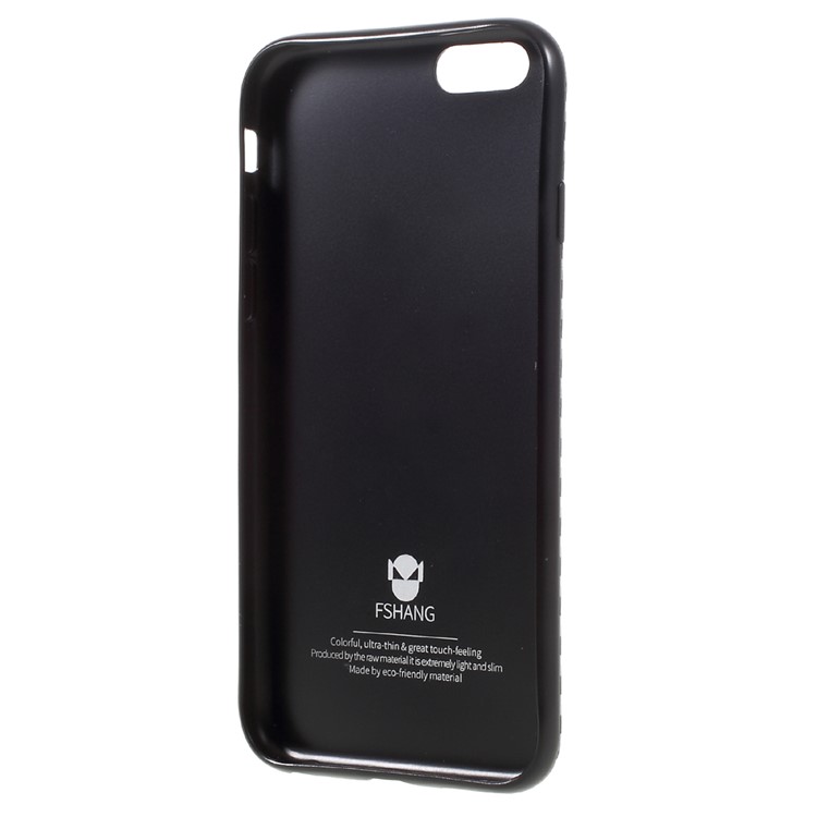 FSHANG Carbon Fiber Flexible TPU Phone Case for iPhone 6s Plus / 6 Plus - Black-5
