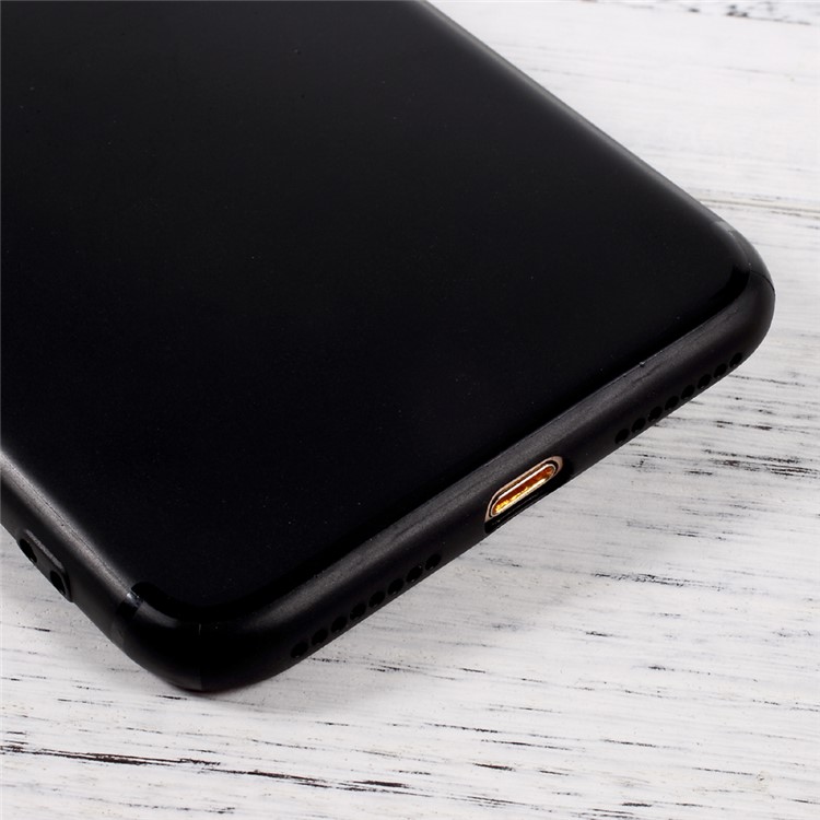 Jelly TPU Mobile Phone Case with Reserved Logo Hole for iPhone 7 Plus 5.5 inch - Black-5