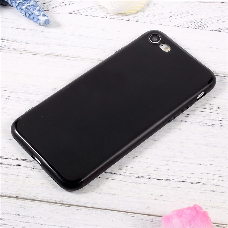 Soft Jelly TPU Mobile Phone Shell for iPhone 7 4.7 2016 - Black-1