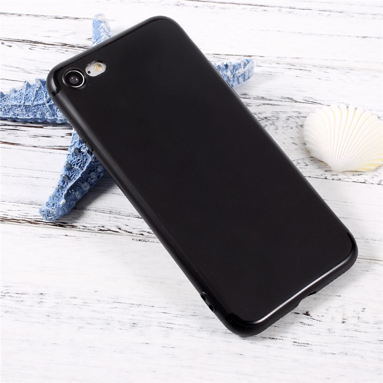 Soft Jelly TPU Mobile Phone Shell for iPhone 7 4.7 2016 - Black-3