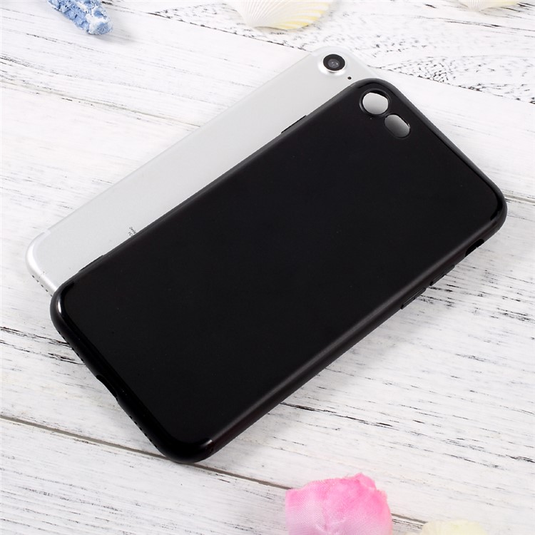 Soft Jelly TPU Mobile Phone Shell for iPhone 7 4.7 2016 - Black-6