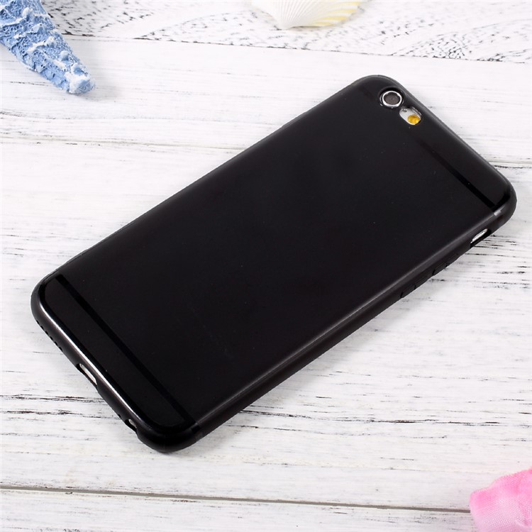Soft Jelly TPU Cell Phone Case for iPhone 6s/6 4.7 - Black-1