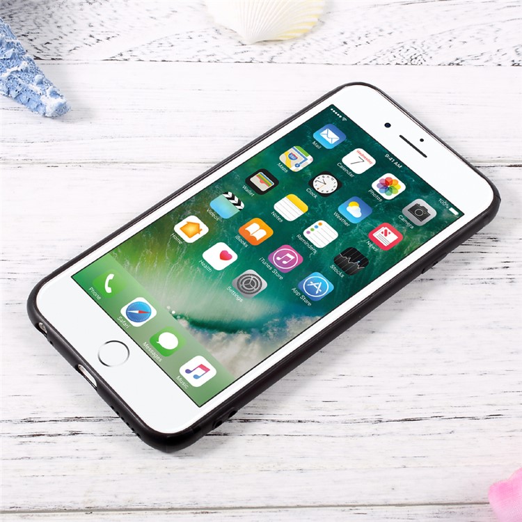 Soft Jelly TPU Cell Phone Case for iPhone 6s/6 4.7 - Black-2