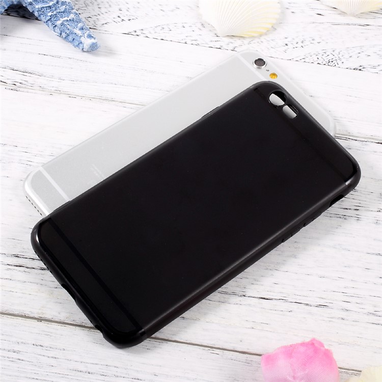 Soft Jelly TPU Cell Phone Case for iPhone 6s/6 4.7 - Black-6
