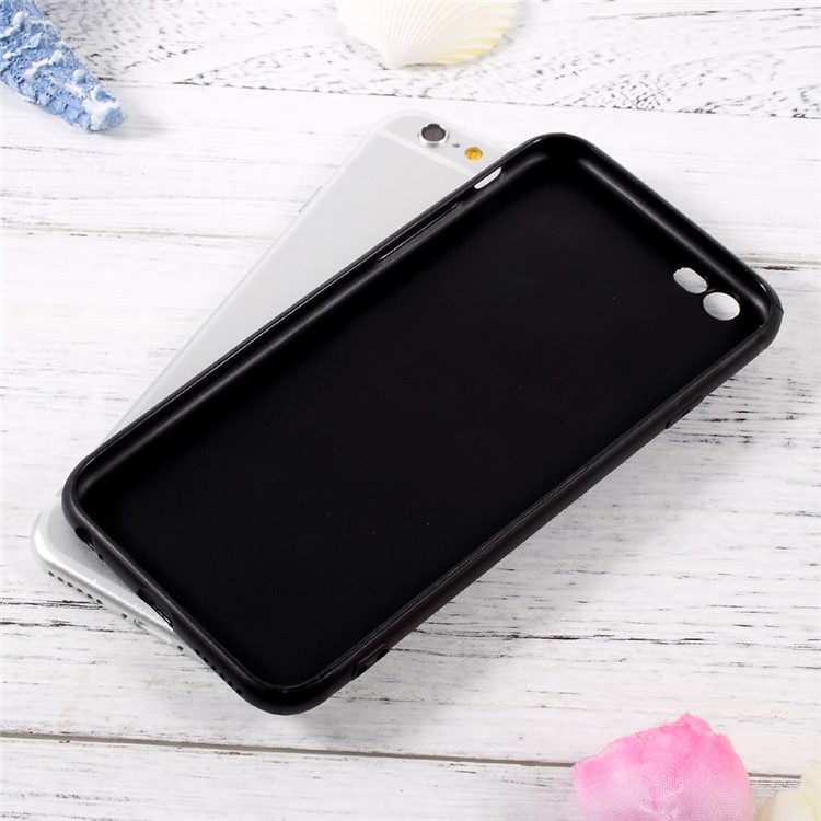 Soft Jelly TPU Cell Phone Case for iPhone 6s/6 4.7 - Black-7