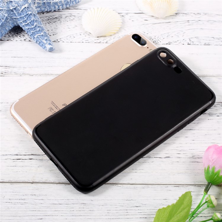 Jelly TPU Mobile Phone Case Accessory for iPhone 7 Plus 5.5 inch - Black-5