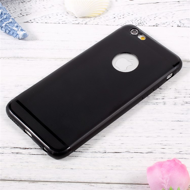 Jelly TPU Mobile Phone Case Accessory for iPhone 6s Plus / 6 Plus - Black-1