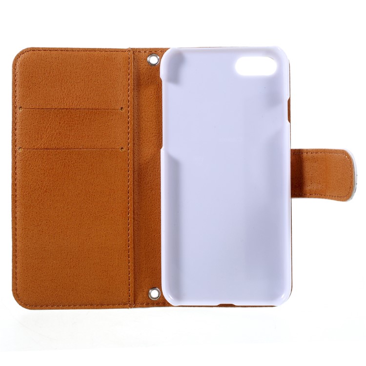 JIANG Cool Cartoon Pattern Wallet Leather Mobile Case with Stand for iPhone 7 4.7 inch - Style A-10