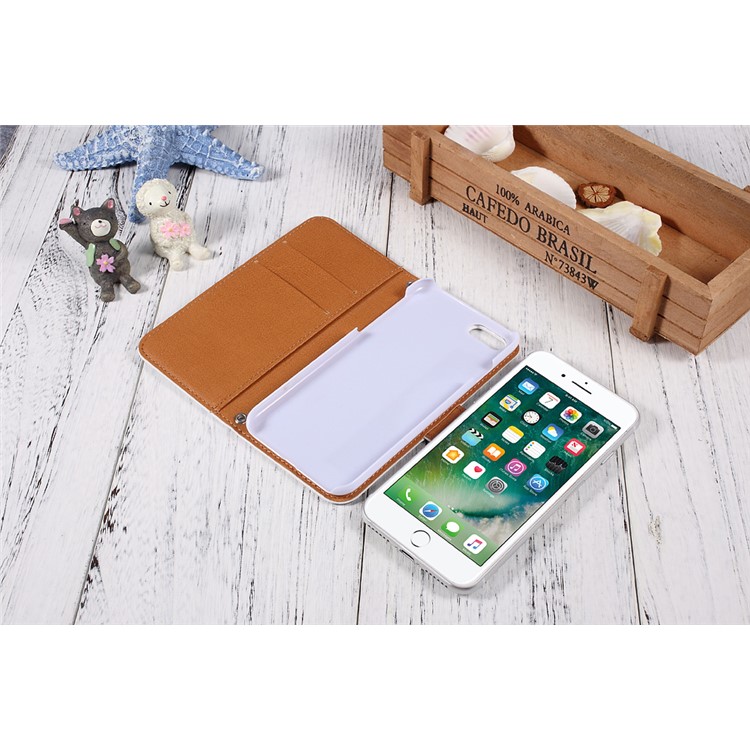 JIANG Cool Cartoon Pattern Wallet Leather Mobile Case with Stand for iPhone 7 4.7 inch - Style A-23