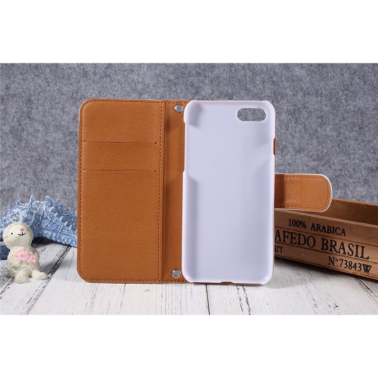 JIANG Cool Cartoon Pattern Wallet Leather Mobile Case with Stand for iPhone 7 4.7 inch - Style A-24