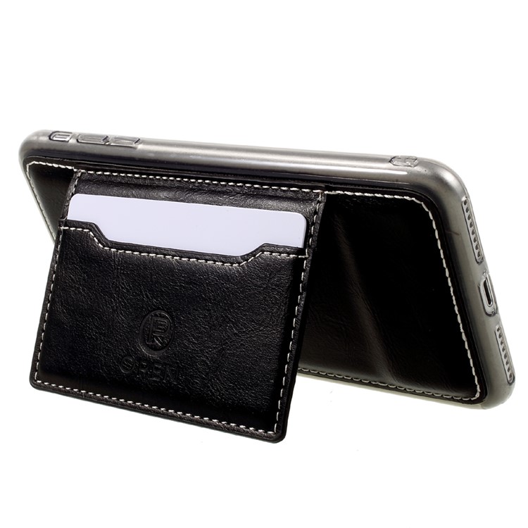 Multifunctional Wallet with Mobile Phone Shell for iPhone 7 Plus - Black-13