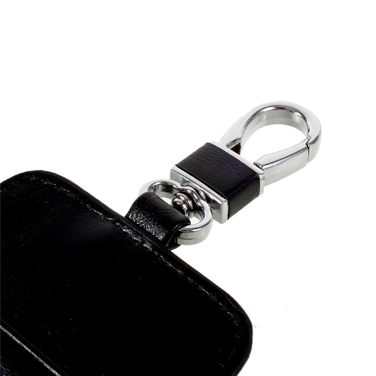 Keychain Design Zipper Wallet Leather Phone Case for iPhone 7 / 6 4.7 inch - Black-5
