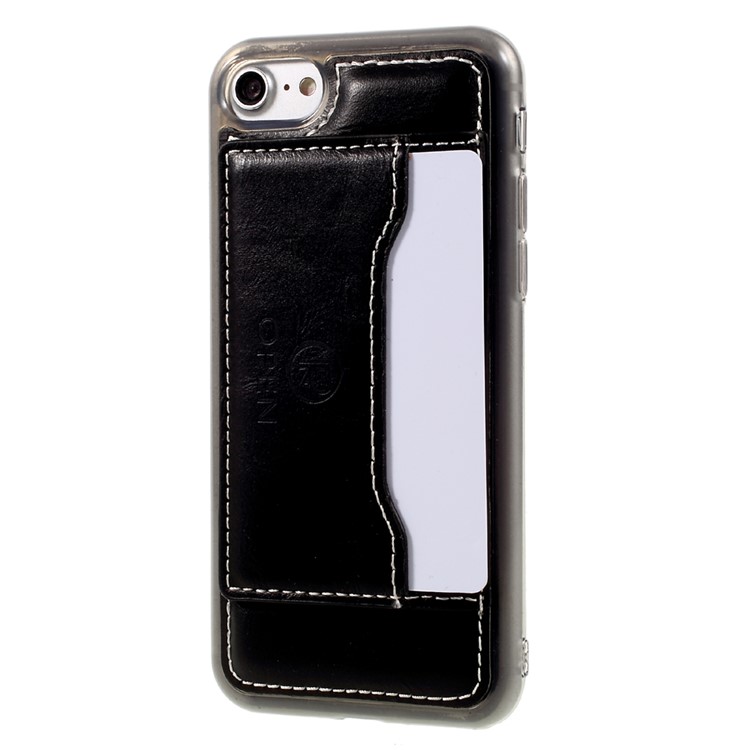 Multifunctional Clutch Purse with Detachable TPU Back Cover for iPhone 7 4.7 inch - Black-13