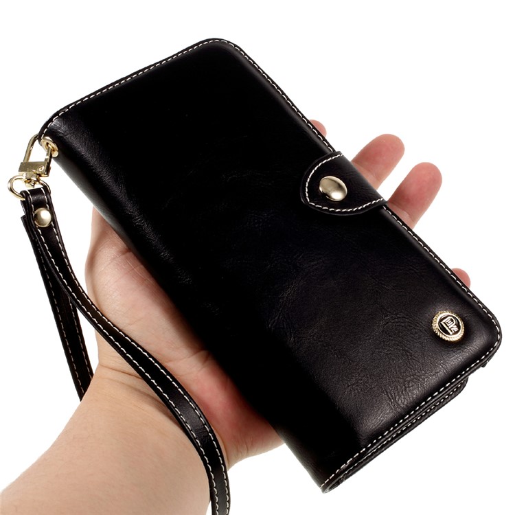 Multifunctional Clutch Purse with Detachable TPU Back Cover for iPhone 7 4.7 inch - Black-6