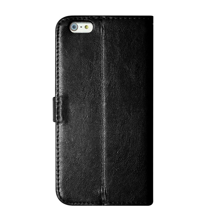 3 Card Slots Leather Cell Phone Case for iPhone 6s Plus / 6 Plus - Black-3