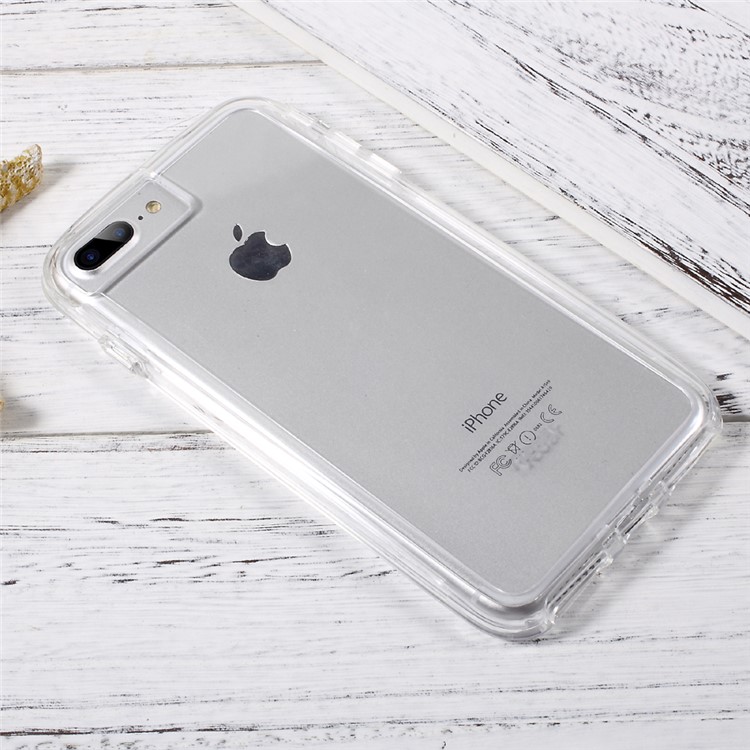 ROAR KOREA Bright Clear TPU Bumper + Hard PC Back Phone Case for iPhone 7 Plus 5.5 - Transparent-3
