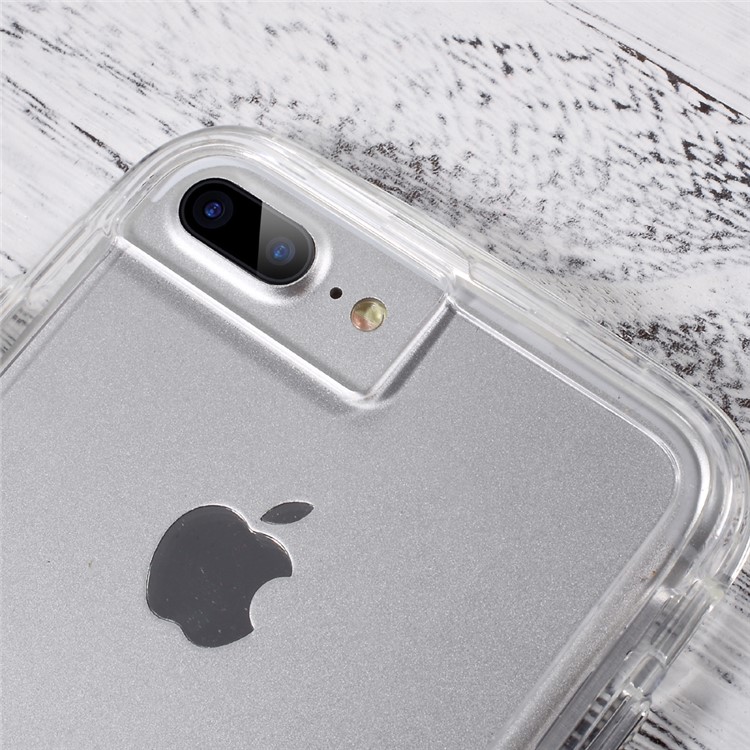 ROAR KOREA Bright Clear TPU Bumper + Hard PC Back Phone Case for iPhone 7 Plus 5.5 - Transparent-4