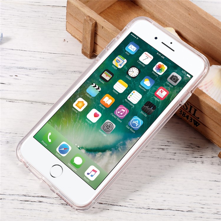 ROAR KOREA Bright Clear TPU Bumper + Hard PC Back Mobile Case for iPhone 6s Plus / 6 Plus - Transparent-2