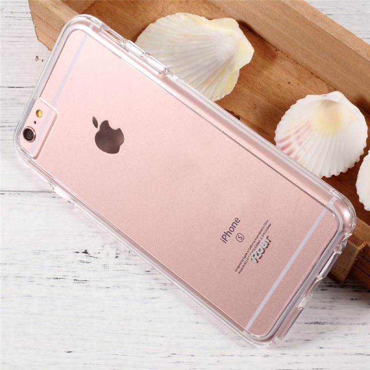 ROAR KOREA Bright Clear TPU Bumper + Hard PC Back Mobile Case for iPhone 6s Plus / 6 Plus - Transparent-3