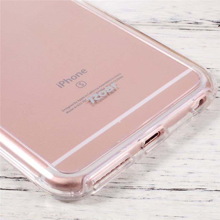 ROAR KOREA Bright Clear TPU Bumper + Hard PC Back Mobile Case for iPhone 6s Plus / 6 Plus - Transparent-4