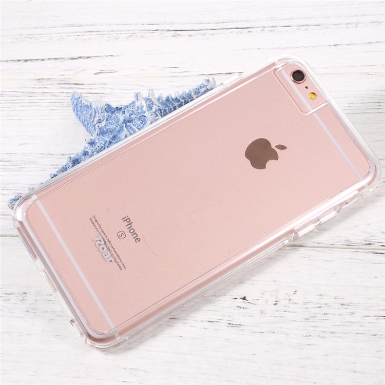 ROAR KOREA Bright Clear TPU Bumper + Hard PC Back Mobile Case for iPhone 6s Plus / 6 Plus - Transparent-6