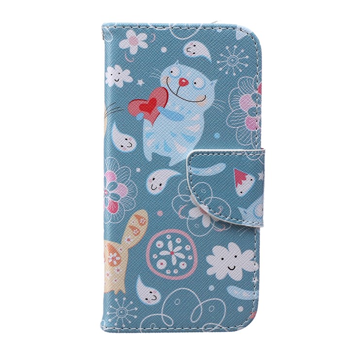 

Patterned Leather Stand Case Phone Accessory for iPhone 6s / 6 4.7 - Adorable Cat