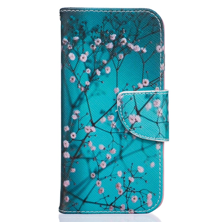 

Patterned Wallet Stand Leather Cellphone Case for iPhone 8 / 7 4.7 inch - Pink Floret