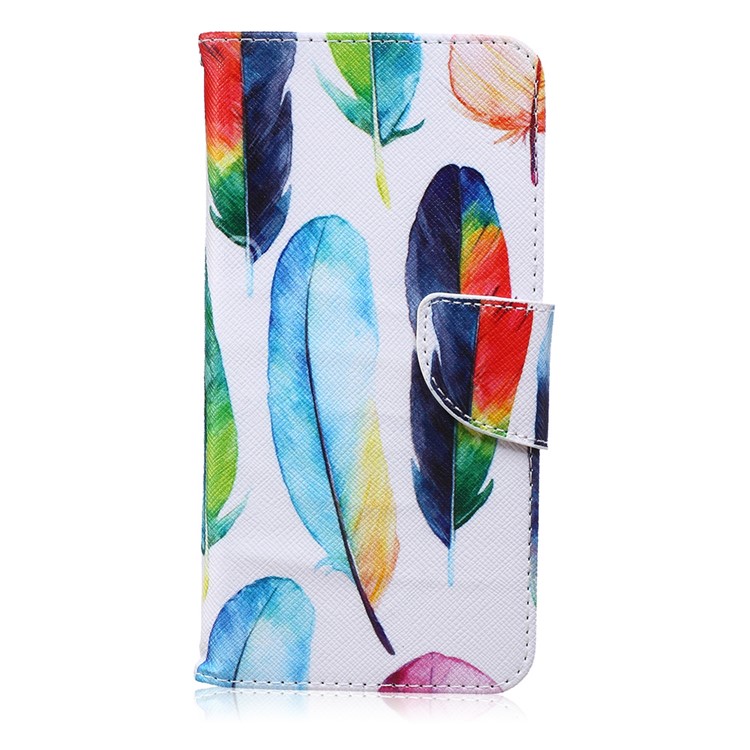 

Wallet Flip PU Leather Case for iPhone 6s Plus / 6 Plus - Colorized Feathers, iPhone 6s Plus 5.5-inch