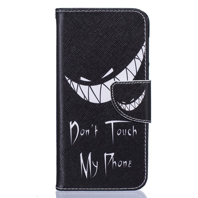 Porte-folio Portefeuille En Cuir Pour Huawei Honneur 8 - Ne Touche Pas Mon Téléphone-2