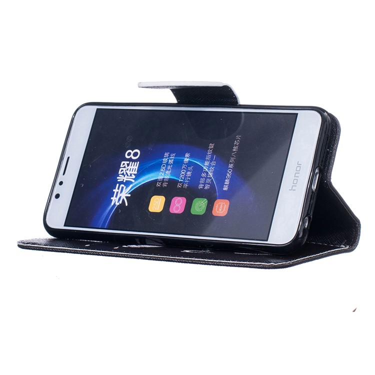 Porte-folio Portefeuille En Cuir Pour Huawei Honneur 8 - Ne Touche Pas Mon Téléphone-4