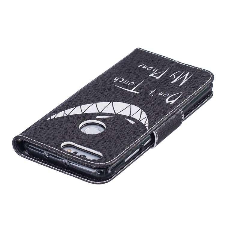 Porte-folio Portefeuille En Cuir Pour Huawei Honneur 8 - Ne Touche Pas Mon Téléphone-7
