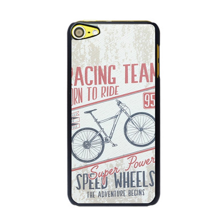 For iPod Touch 6 / 5 Retro Car Series Hard PC Cell Phone Case - Bicycle-1