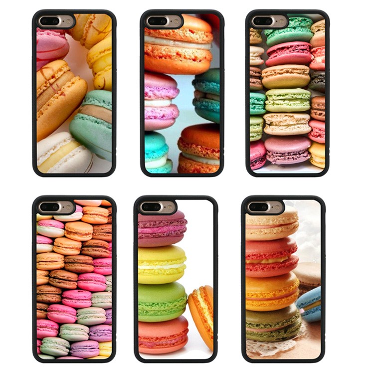 Macaroon Pattern TPU Gel Case for iPhone 7 Plus 5.5 inch - Style A-2