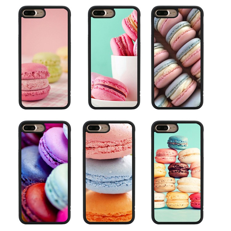 Macaroon Pattern TPU Gel Case for iPhone 7 Plus 5.5 inch - Style A-3