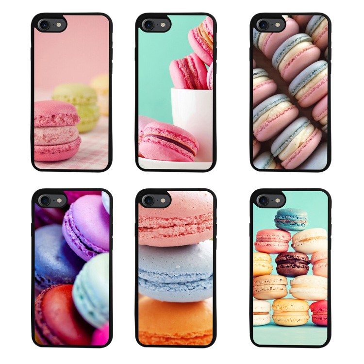 Macaroon Pattern TPU Gel Case for iPhone 7 4.7 inch - Style A-3