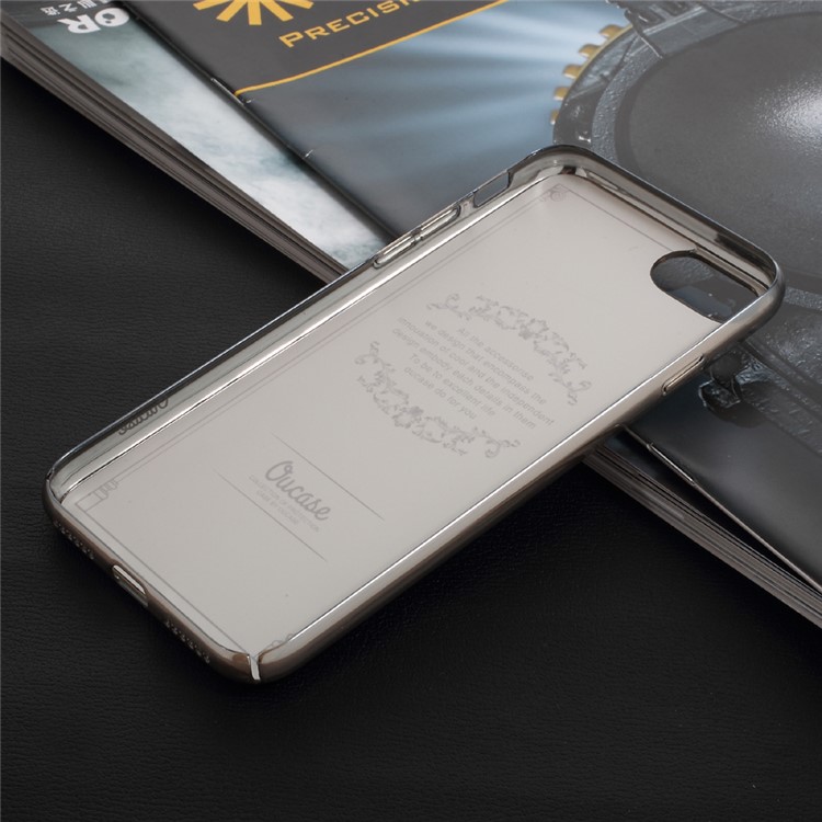 OUCASE Snake Texture Leather Coated Hard PC Phone Case for iPhone 7 4.7 inch - Silver-8